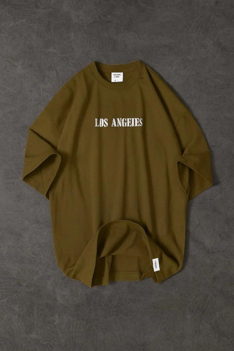 Los Angeles Front Back Printed Dropshoulder