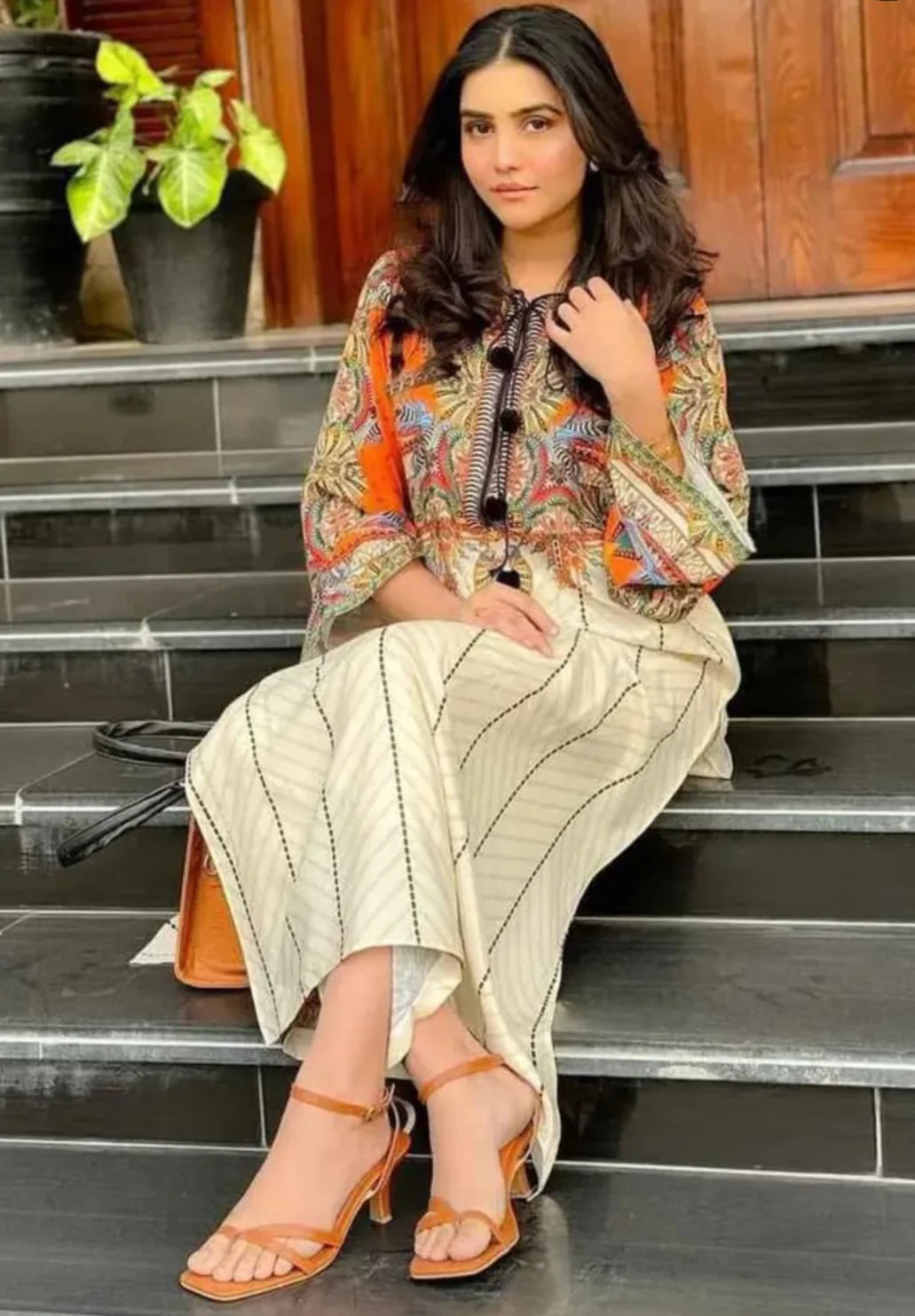 Digital Printed Long Kurta Set